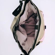Load image into Gallery viewer, plusultraclimbing Chalk Bag - Sage & Pink climbing chalk bag