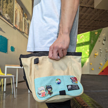 Load image into Gallery viewer, Beige Mint Climbing Chalk Bag Anime Bouldering Indoor Sport Climbing