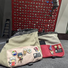 Load image into Gallery viewer, SagePinkGreyRed-Duo_InGym_KilterBoard_climbing_bouldering